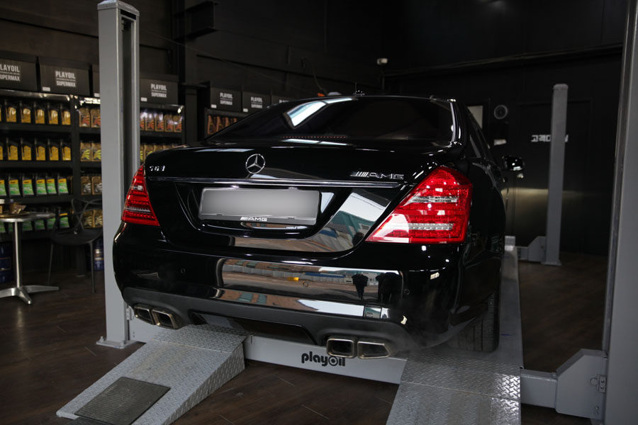 말끔한 벤츠 S550 합성유 및 데후오일 교환 1 벤츠 S550 합성유 교환
