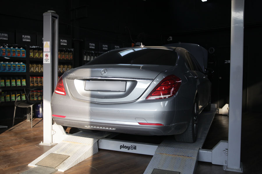 벤츠 S350D 엔진오일 교환 가까운 아이파크시티에서 방문해주셨어요 1 001 IMG 8342