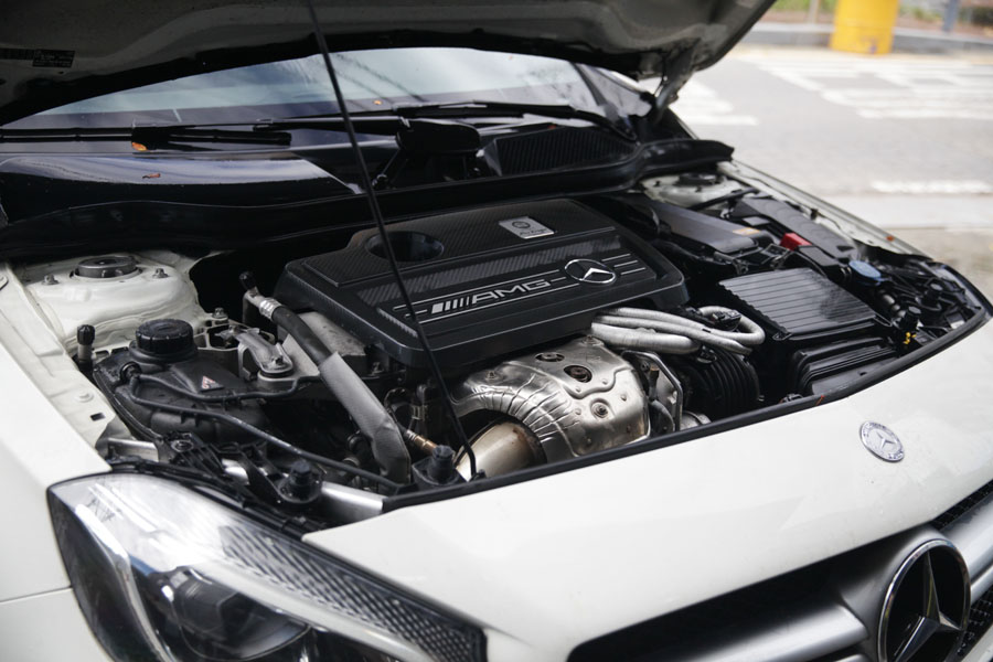 고성능 차량인 벤츠 A45 AMG 미션오일(듀얼클러치) 및 합성 엔진오일 교환 작업 32 031 IMG 2215
