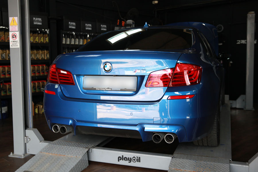 BMW F10 M5 엔진오일 독일의 합성유 교환 1 001 IMG 3813