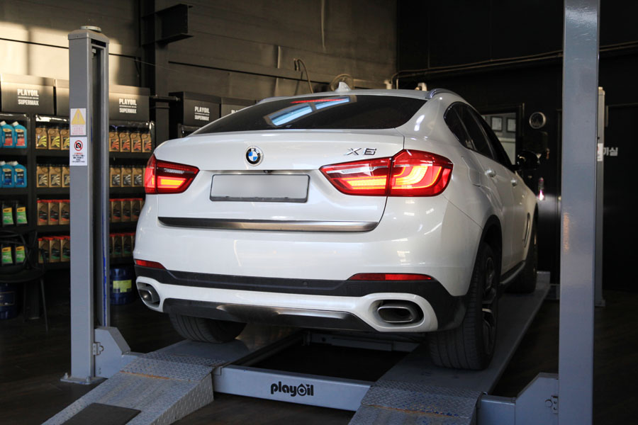 BMW X6 40D 엔진오일을 깔끔하게 플러싱 후 합성유 교환 1 001 IMG 9817