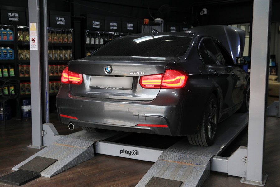 엔진 플러싱 후 BMW 320I 엔진오일 교체 5W40 합성유로 1 001 IMG 0751