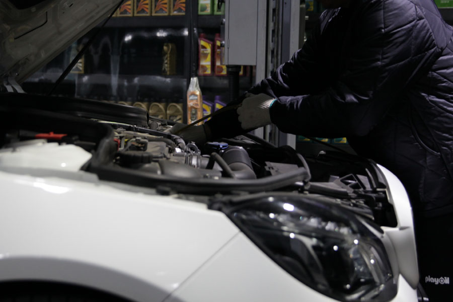 벤츠 E250 CDI 엔진오일 교환 정숙한 합성유로 8 022 IMG 3934