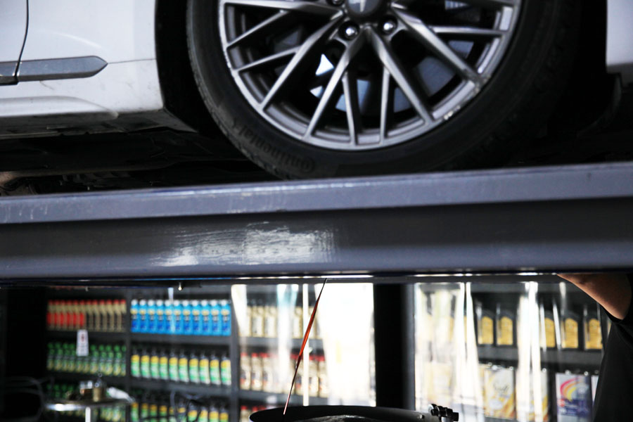 제네시스 G80 스포츠 엔진오일 교환 합성유 추천 6 006 IMG 8367