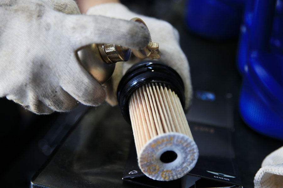 제네시스 G80 스포츠 엔진오일 교환 합성유 추천 9 009 IMG 8371