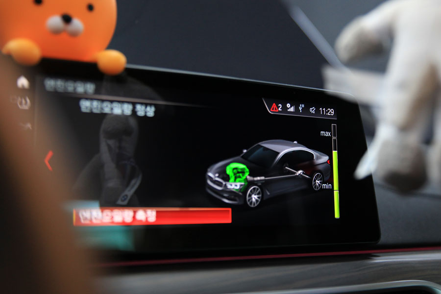 BMW 530I 길들이기 엔진오일 교체 합성유로 작업완료 18 018 IMG 7783