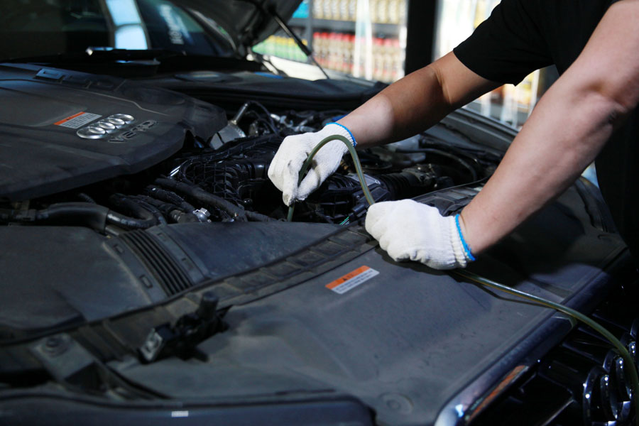 아우디 A6 40TDI 엔진오일 교체