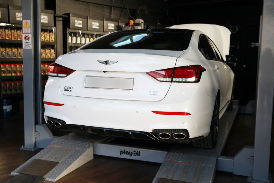 3.3 터보 제네시스 G80 스포츠 엔진오일 교체 꾸준하게 합성유로 1 001 IMG 7107