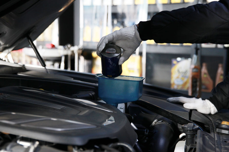 3.3 터보 제네시스 G80 스포츠 엔진오일 교체 꾸준하게 합성유로 3 003 IMG 7092