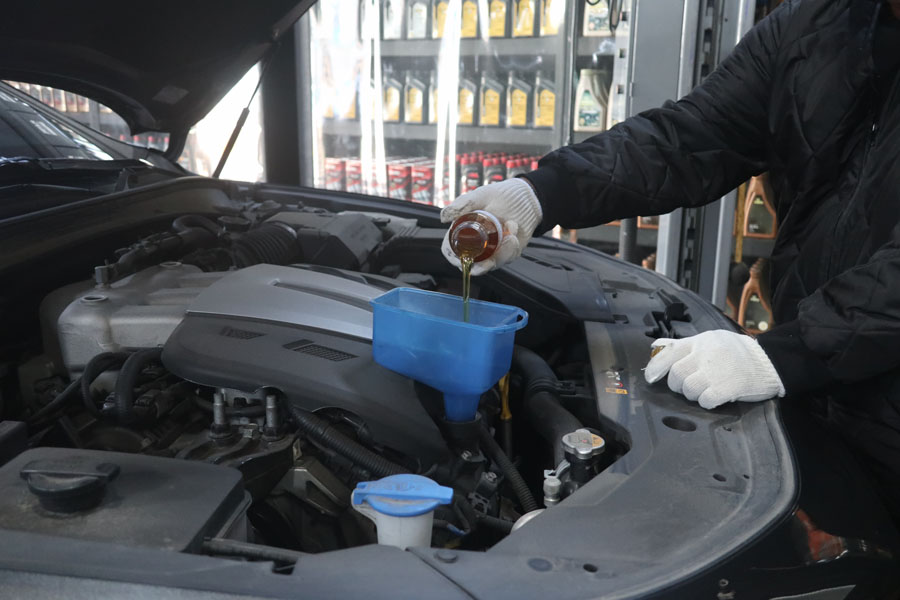 합리적인 선택인 그랜저 LPI 합성유 교환을 위해 오산에서 2 016 IMG 3254