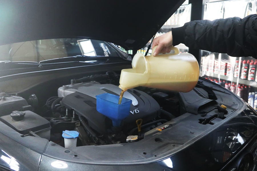 합리적인 선택인 그랜저 LPI 합성유 교환을 위해 오산에서 5 019 IMG 3257 2