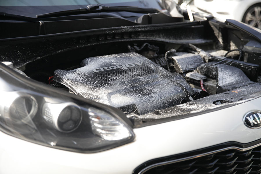 스포티지 미션오일 교환과 엔진오일 깨끗한 클리닝으로 완벽한 교체작업 27 026 IMG 7447 1