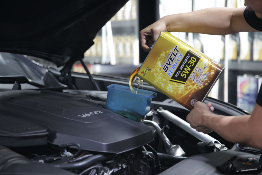 더 K9 합성 엔진오일 교환